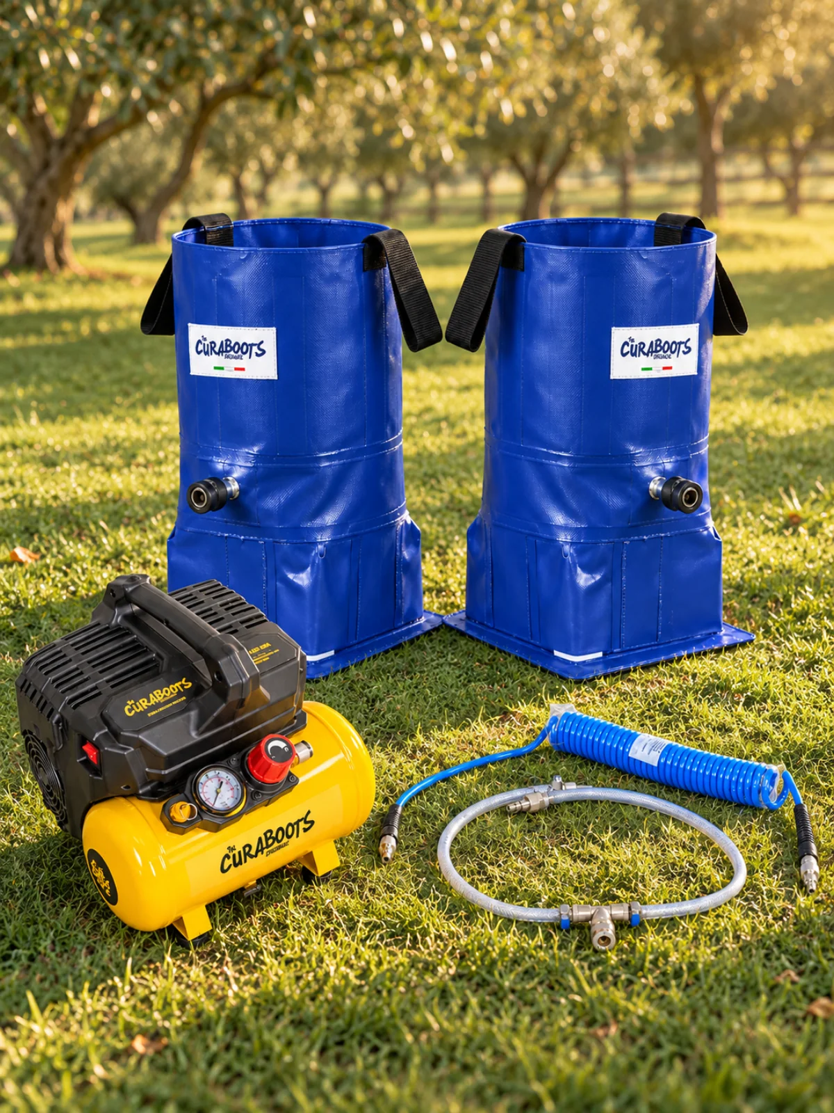 Stivali Curaboots con il compressore